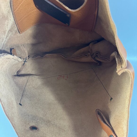 NWOT Portland Leather Goods Brown Leather Tote Bag - Picture 9 of 14